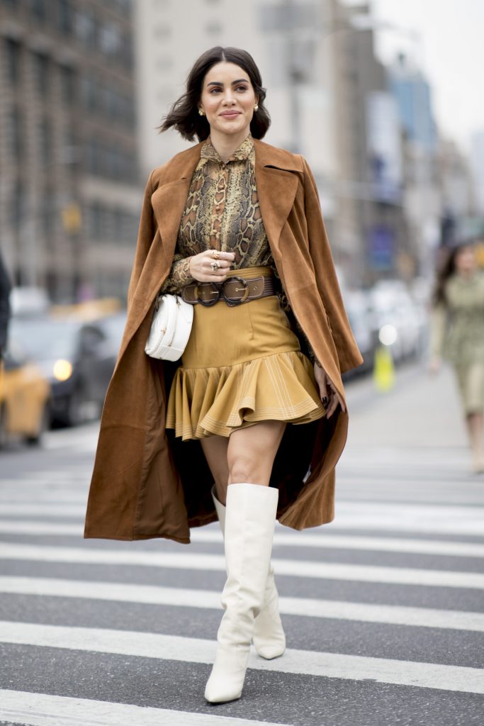 Street style : 15 façons de porter la jupe en hiver