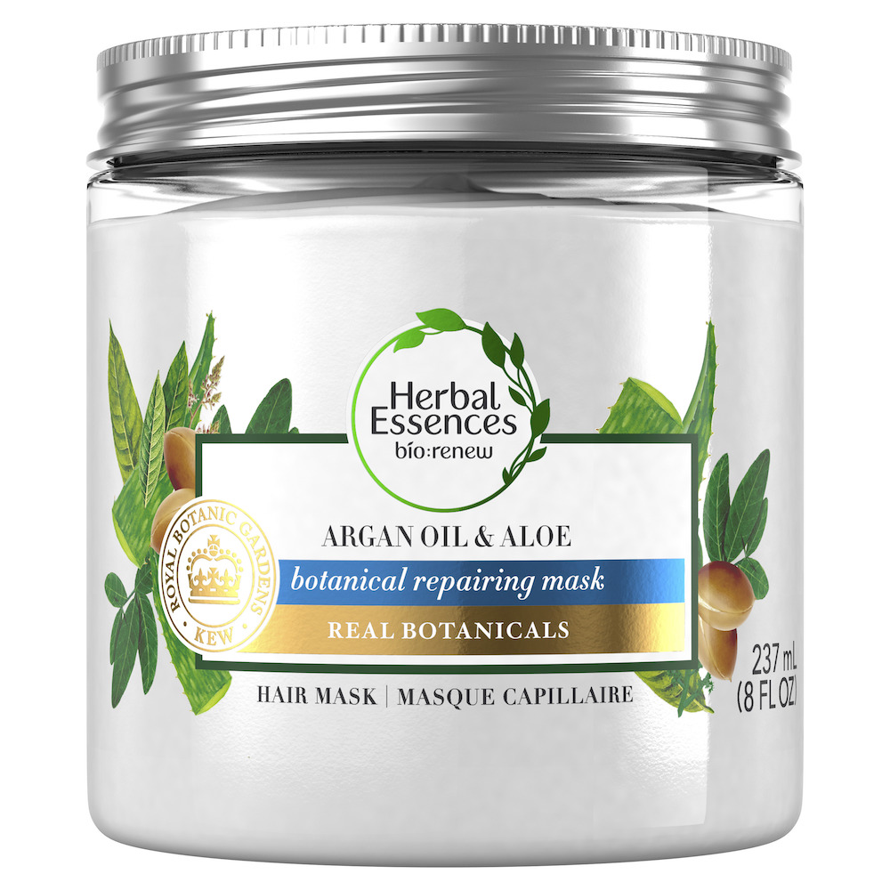 masque capillaire aloes argan herbal essences