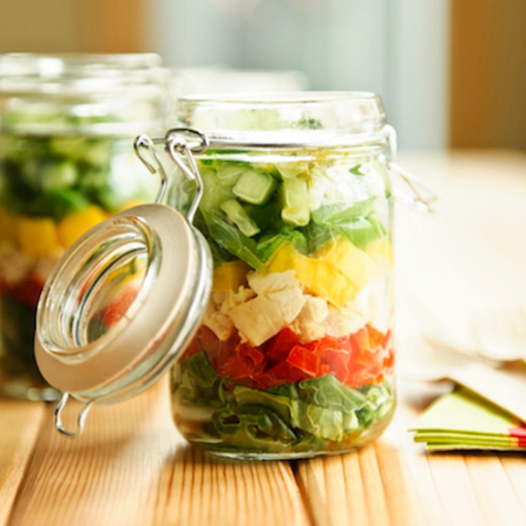 15 recettes de salade en pot