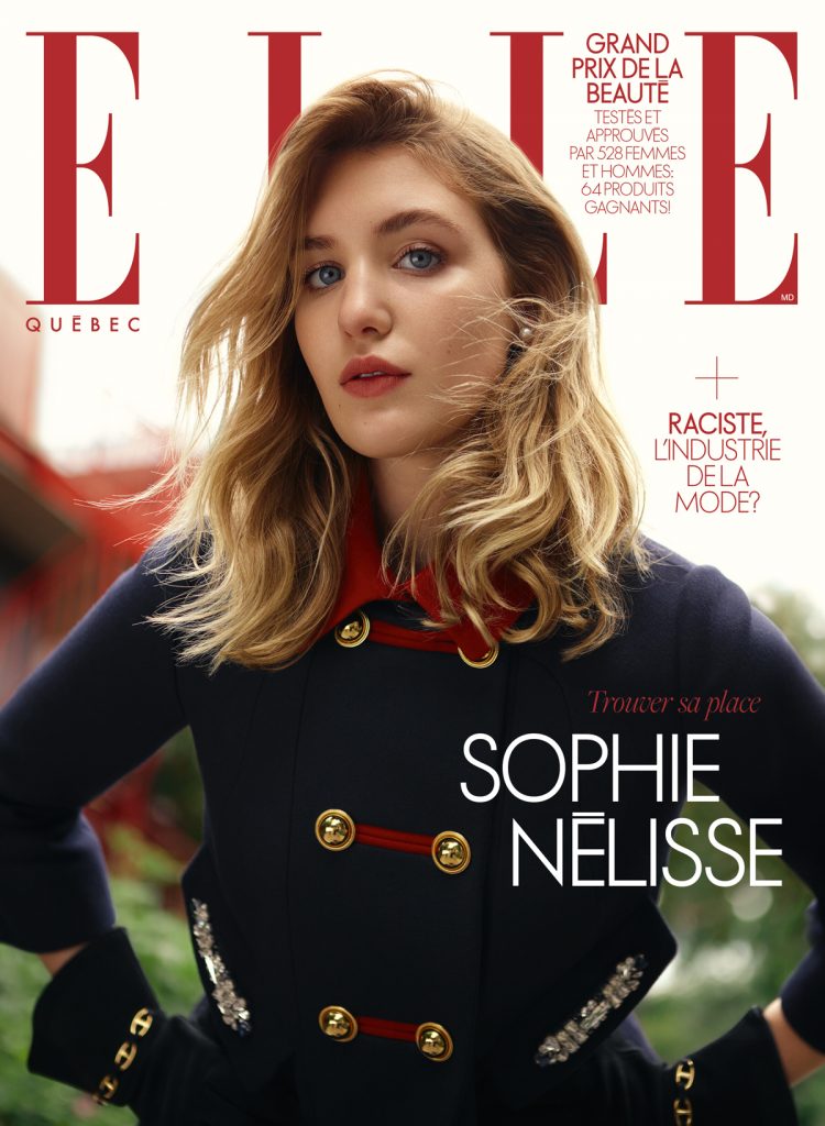 Sophie Nélisse en couverture du magazine ELLE Québec de novembre