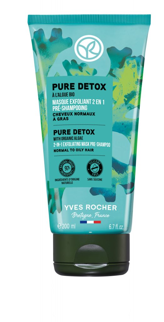 Masque Exfoliant 2 en 1 Shampooing Pure Detox de Yve Rocher