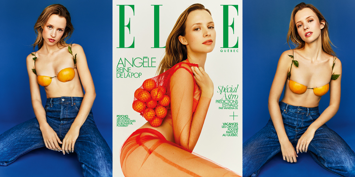 Angèle est en couverture du magazine ELLE Québec d'été 2023