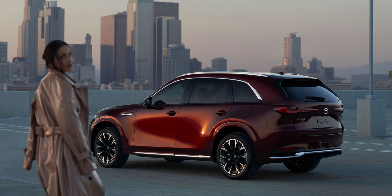 On a testé: le SUV Mazda CX-90 électrique hybride rechargeable 2024